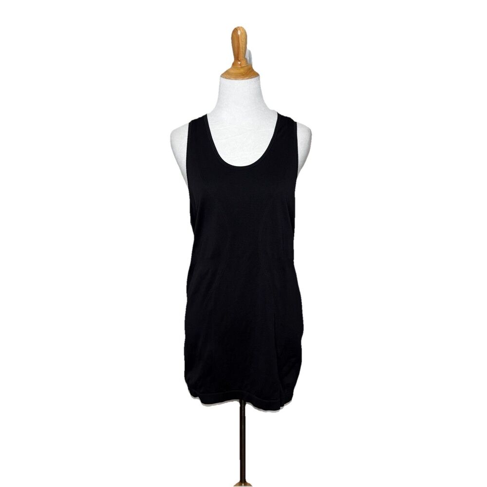 ZYIA Active Black Seamless Racerback Tank Top Size Large Womens Exercise